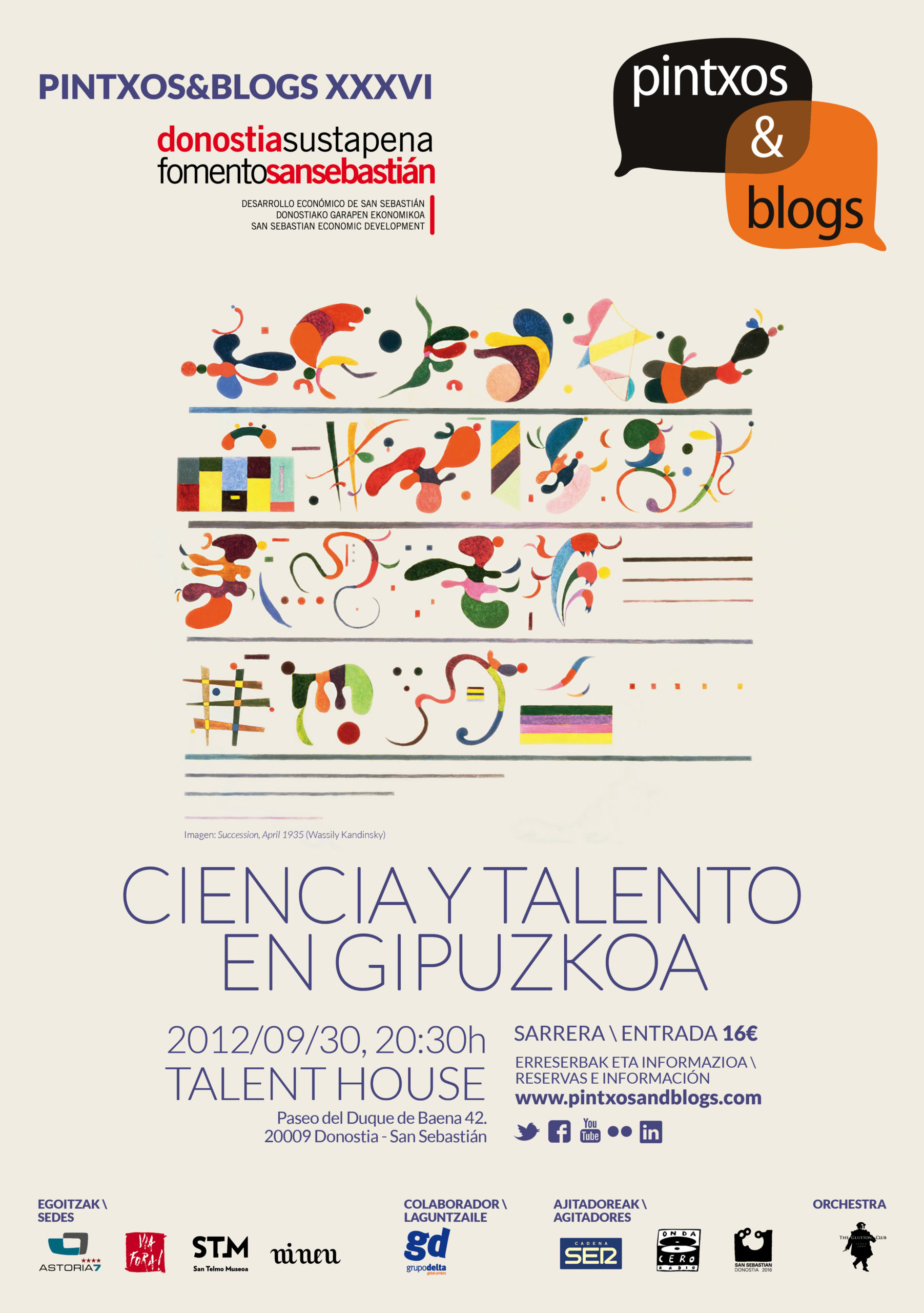 Pintxos&Blogs XXXVI. Ciencia y talento en Gipuzkoa. 2012.09.30, Talent House