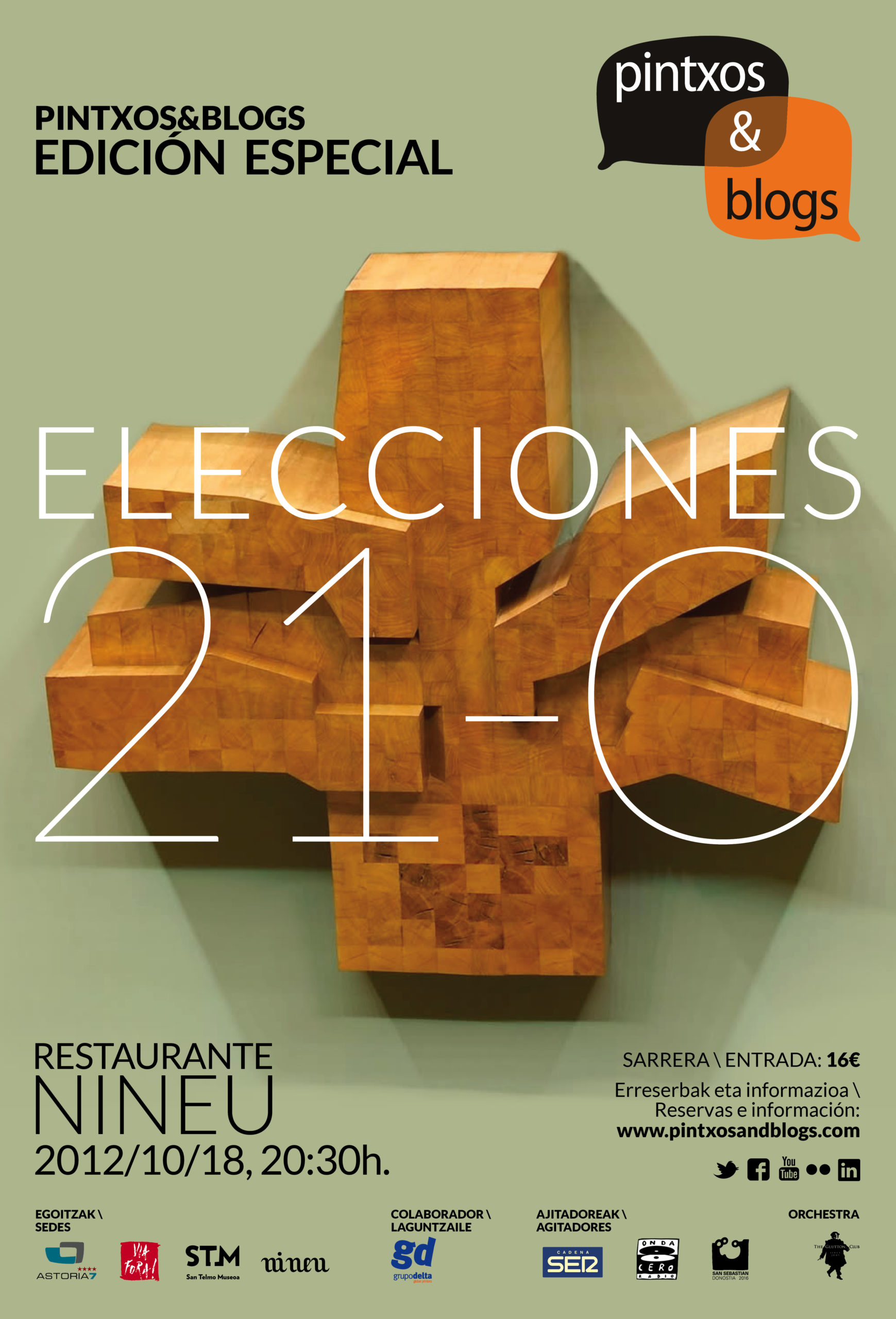Pintxos&Blogs [Edición Especial]. Elecciones 21-O. 2012.10.18, Restaurante Nineu