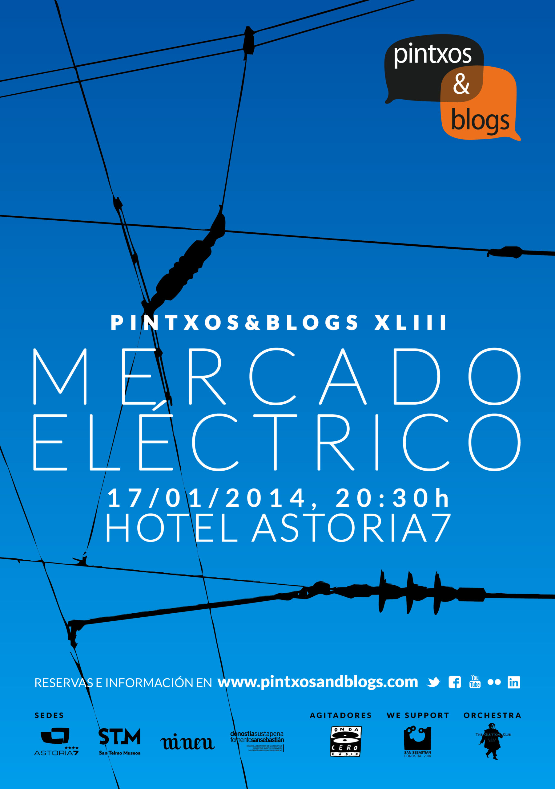 Pintxos&Blogs XLIII. Mercado eléctrico. 2014.01.17, Hotel Astoria