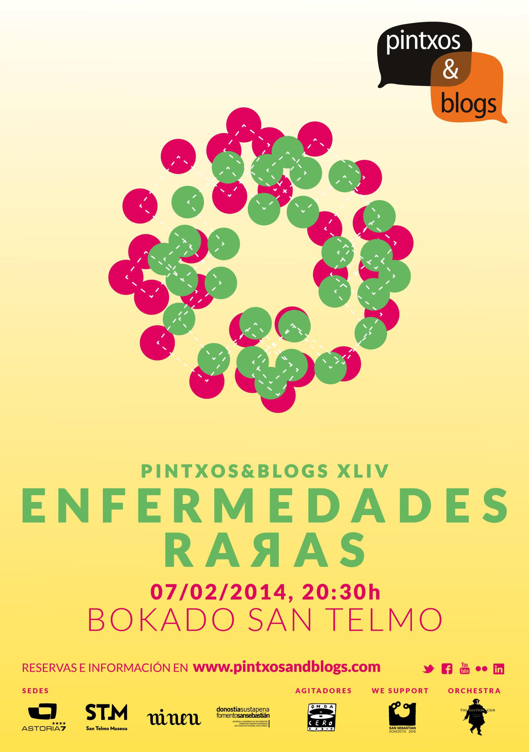 Pintxos&Blogs XLIV. Enfermedades raras. 2014.02.07, Bokado San Telmo